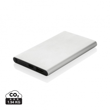 Logotrade Werbeartikel das Foto: 4.000mAh Type-C Powerbank aus RCS recyeltem ABS & Aluminium