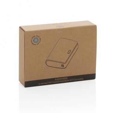 Logotrade werbemittel das Foto: FlashCharge 10.000mAh Fast-Charge Powerbank aus RCS rPlastik