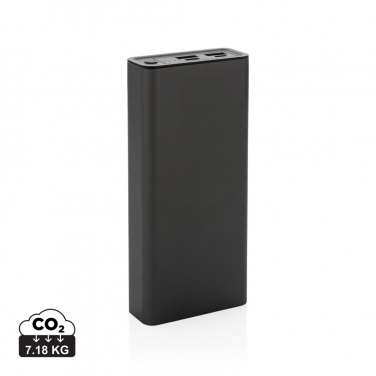 Logotrade Geschäftsgeschenke das Foto: Terra 20.000mAh 20W Powerbank aus RCS recyceltem Aluminium