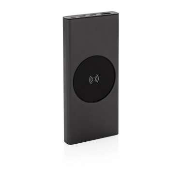 Logotrade Werbeartikel das Foto: Terra 10.000mAh 18W Powerbank aus RCS  Alu, 10W Wireless