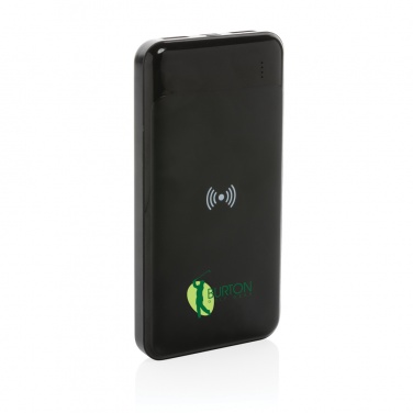 Logotrade Logogeschenke das Foto: Wireless Powerbank aus RCS Standard recyceltem Kunststoff