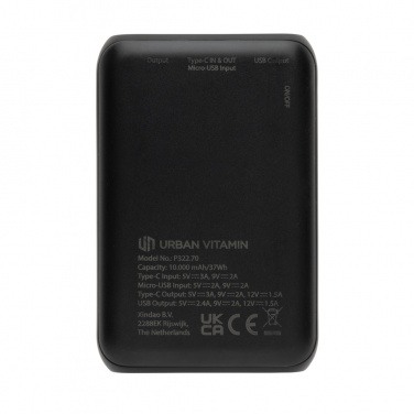 Logotrade Werbegeschenke das Foto: Urban Vitamin Alameda 10.000mAh 18W PD Powerbank