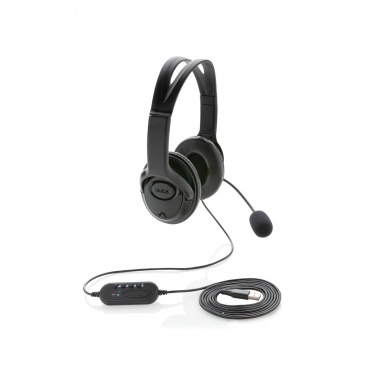 Logotrade Werbegeschenke das Foto: Over-Ear Headset mit Kabel