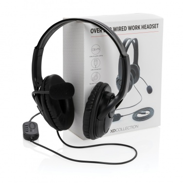 Logotrade Logogeschenke das Foto: Over-Ear Headset mit Kabel