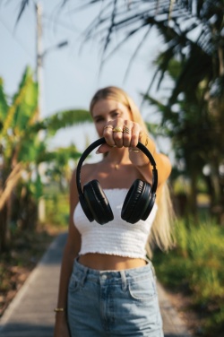 Logotrade Werbeartikel das Foto: Terra Kabelloser Kopfhörer aus RCS recyceltem Aluminium