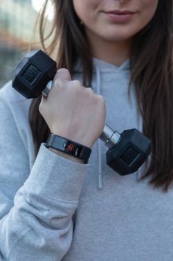 Logotrade Werbegeschenke das Foto: Sense Fit Tracker aus RCS recyceltem TPU mit Pulsmesser