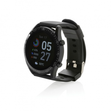 Logotrade Werbegeschenke das Foto: Runde Fit Watch aus RCS recyceltem TPU