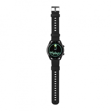 Logotrade werbemittel das Foto: Runde Fit Watch aus RCS recyceltem TPU