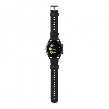 Logotrade Logogeschenke das Foto: Runde Fit Watch aus RCS recyceltem TPU