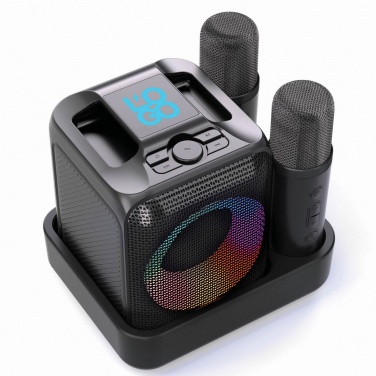 Logotrade werbemittel das Foto: Singvibe Karaoke-Set mit Doppelmikrofon aus RCS rec. ABS