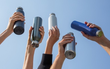 Logotrade Firmengeschenke das Foto: Auslaufgeschützte Kupfer-Vakuum-Flasche