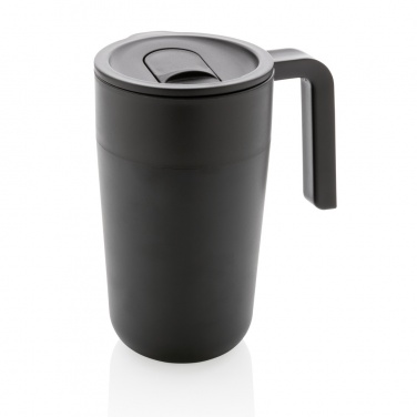 : GRS recycelte PP und Stainless Steel Tasse mit Griff