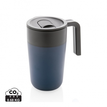 Logotrade Firmengeschenke das Foto: GRS recycelte PP und Stainless Steel Tasse mit Griff