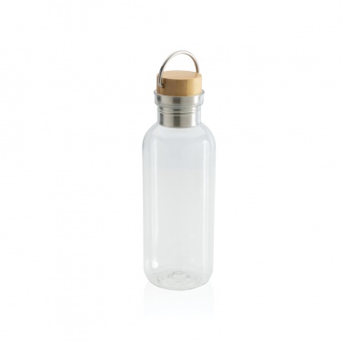 : RCS rPET Flasche with Bambusdeckel und Griff