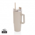 Tana Becher aus RCS recyceltem Kunststoff mit Griff 900ml, Beige