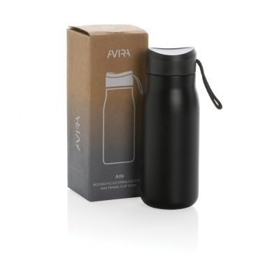 Logotrade Werbeartikel das Foto: Avira Ain 150ml Reiseflasche aus RCS rec. Stainless-Steel