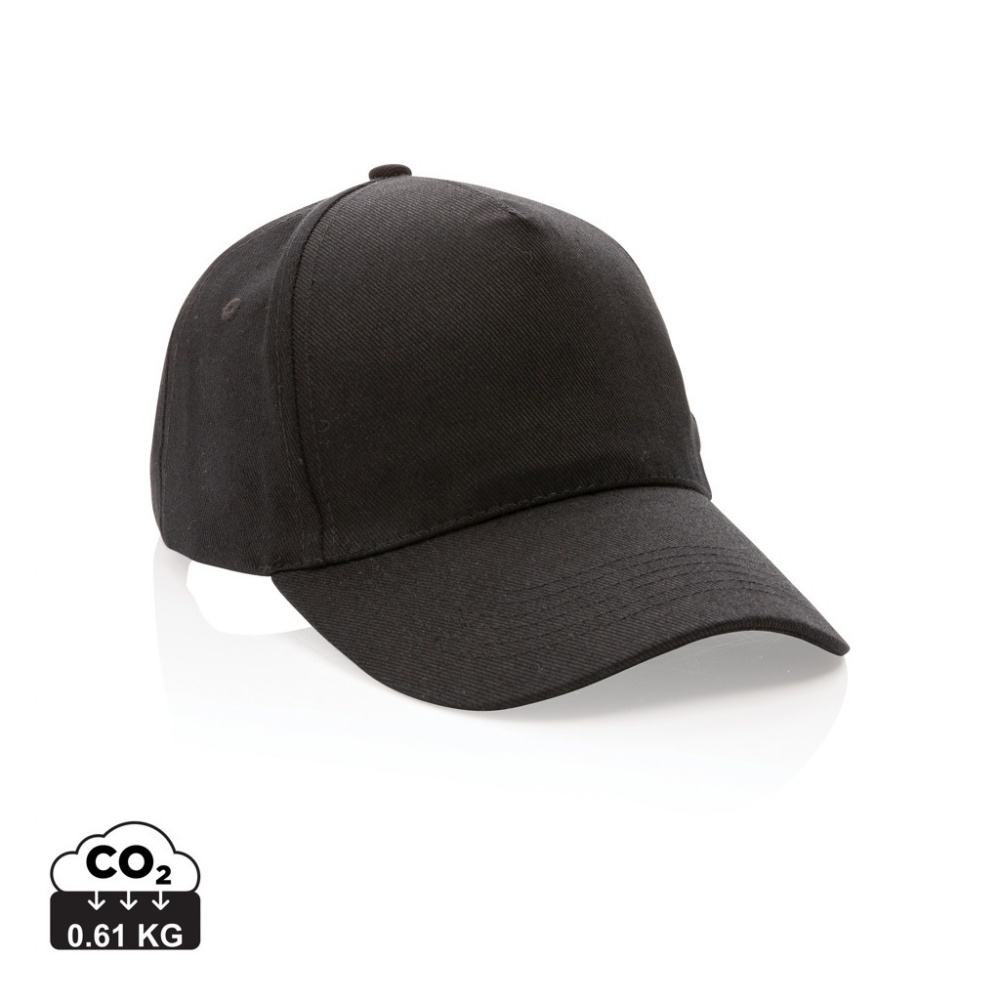 Logotrade Werbeartikel das Foto: Impact 5 Panel Kappe aus 280gr rCotton mit AWARE™ Tracer