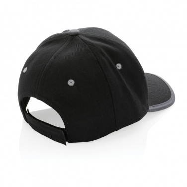 Logotrade Logogeschenke das Foto: Impact AWARE™ 280gr Brushed rCotton 6 Panel Kontrast-Cap