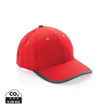 Logotrade Werbeartikel das Foto: Impact AWARE™ 280gr Brushed rCotton 6 Panel Kontrast-Cap