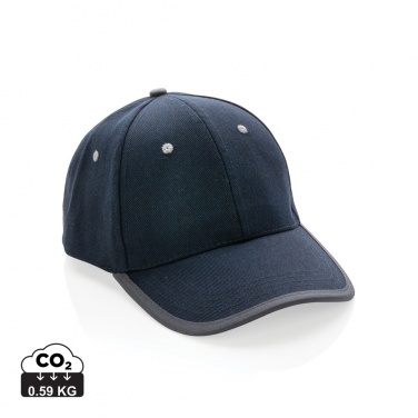 Logotrade Firmengeschenke das Foto: Impact AWARE™ 280gr Brushed rCotton 6 Panel Kontrast-Cap