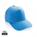 Impact 5 Panel Kappe aus 280gr rCotton mit AWARE™ Tracer, ruhiges Blau