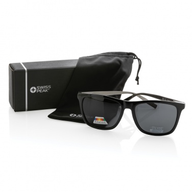 Logotrade Firmengeschenke das Foto: Swiss Peak polarisierte Sonnenbrille aus RCS Kunststoff