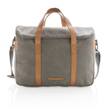 Logotrade Werbeartikel das Foto: Canvas Laptop-Tasche, PVC-frei