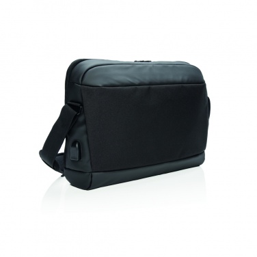 Logotrade Firmengeschenke das Foto: Madrid RFID USB 15.6" Laptoptasche, PVC-frei