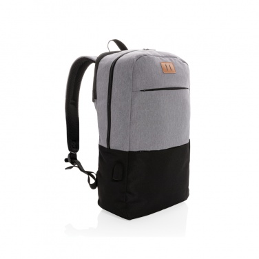 Logotrade Logogeschenke das Foto: Moderner 15.6" USB & RFID Laptop-Rucksack, PVC-frei