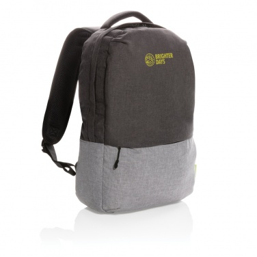 Logotrade Geschäftsgeschenke das Foto: Duo Color RPET 15.6" RFID Laptop-Rucksack, PVC-frei