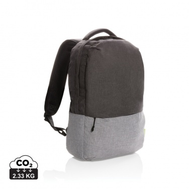 Logotrade werbemittel das Foto: Duo Color RPET 15.6" RFID Laptop-Rucksack, PVC-frei