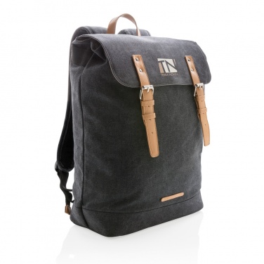 Logotrade Logogeschenke das Foto: Canvas Laptop-Rucksack, PVC-frei