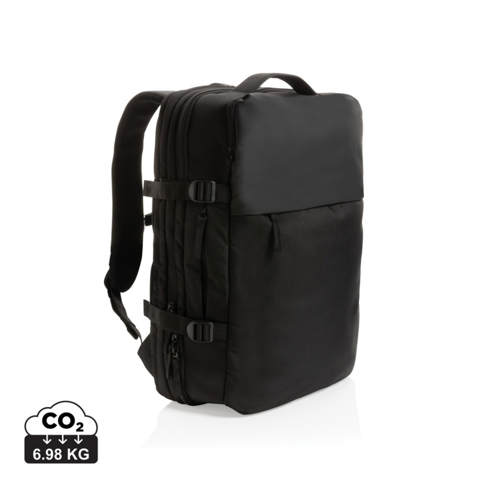 Logotrade Logogeschenke das Foto: Swiss Peak AWARE™ RPET 15.6" erweiterbarer Wochenendrucksack