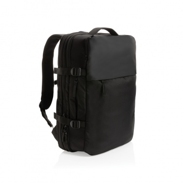 Logotrade Werbeartikel das Foto: Swiss Peak AWARE™ RPET 15.6" erweiterbarer Wochenendrucksack