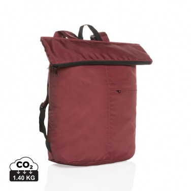 Logotrade Werbeartikel das Foto: Dillon AWARE™ RPET faltbarer Lightweight-Rucksack