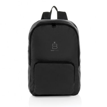 Logotrade Werbegeschenke das Foto: Dillon AWARE™ RPET faltbarer klassischer Rucksack