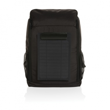 Logotrade werbemittel das Foto: Pedro AWARE™ RPET Deluxe Rucksack mit 5W Solar Panel