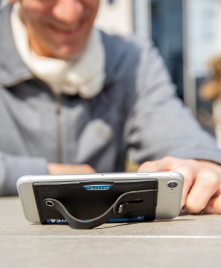 Logotrade Firmengeschenke das Foto: 3-in1-RFID Kartenhalter für Ihr Smartphone