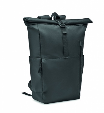 Logotrade Logogeschenke das Foto: Rolltop-Rucksack 300D RPET