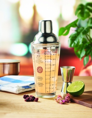 Logotrade Werbeartikel das Foto: Glas-Cocktailshaker 400 ml