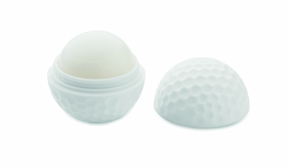 Logotrade werbemittel das Foto: Lippenbalsam Golfball