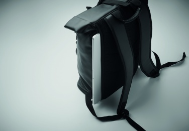 Logotrade Werbegeschenke das Foto: 15" Rolltop-Rucksack PU