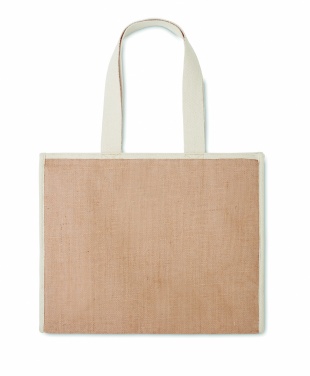 Logotrade Werbegeschenke das Foto: Jute-Canvas Shopping Tasche