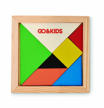 Logotrade werbemittel das Foto: Tangram-Puzzle Holz