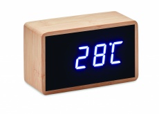 LED Tisch Uhr Bambus Düsseldorf