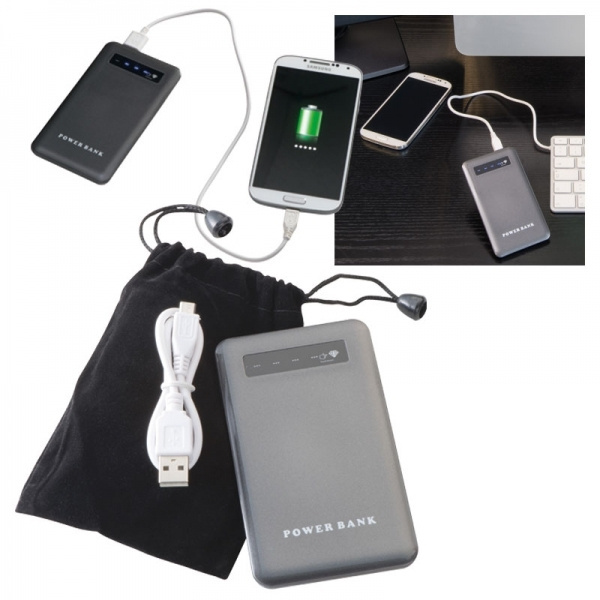 Logotrade Logogeschenke das Foto: Powerbank KINGSVILLE