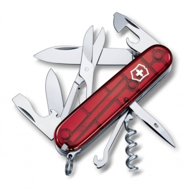 Logotrade Werbeartikel das Foto: Taschenmesser Climber transparent Victorinox