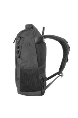 Logotrade Geschäftsgeschenke das Foto: Rolltop-Rucksack ELBERT Schwarzwolf