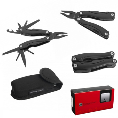 Logotrade Firmengeschenke das Foto: Multitool ARMADOR NEU Schwarz Schwarzwolf