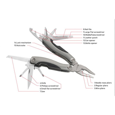 Logotrade Logogeschenke das Foto: Multitool ARMADOR NEU Schwarz Schwarzwolf